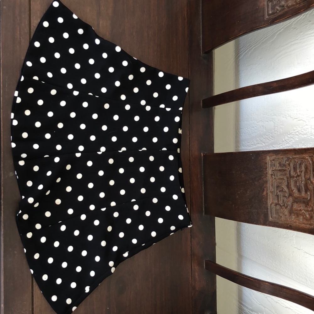 Black and white polka dot Skirt
